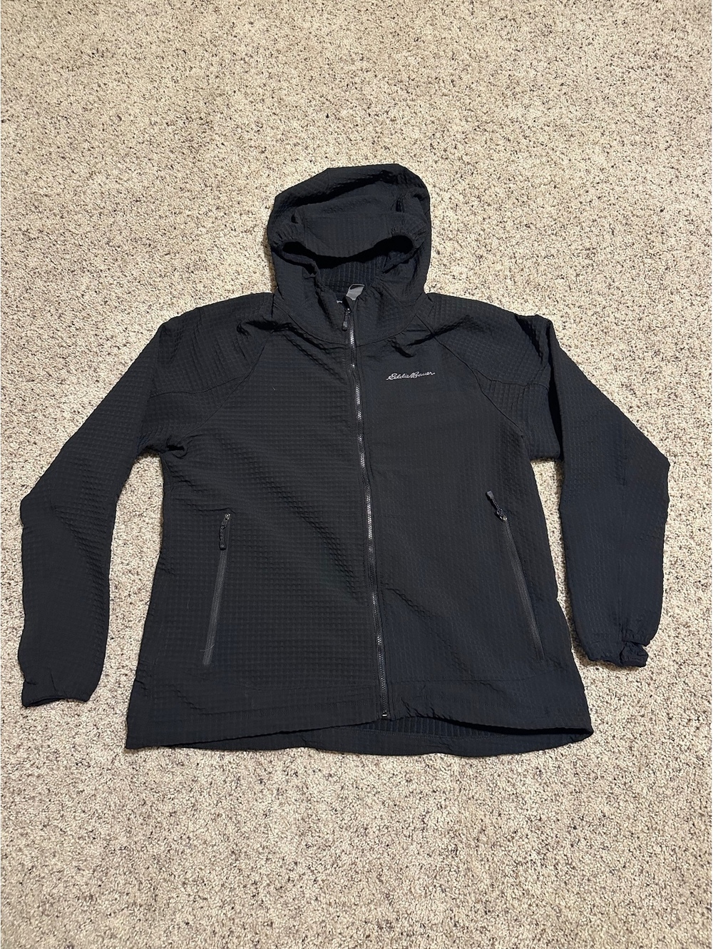 Eddie Bauer Women's Black Hooded Jacket XL